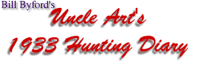 Uncle Art's Hunting Diary