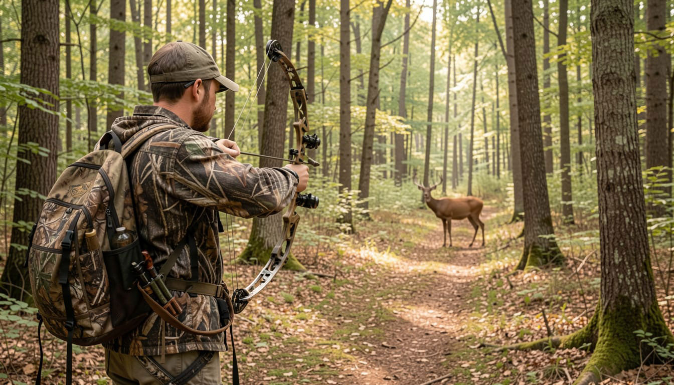 Whitetail buck harvested during an Alabama deer hunt